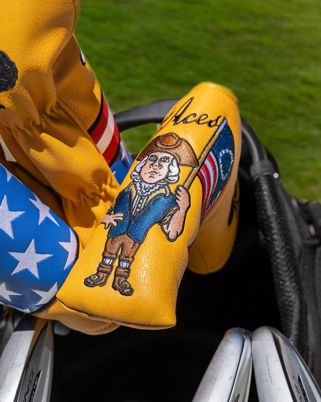 Patriot Blade Putter Cover – Pins and Aces, view 3