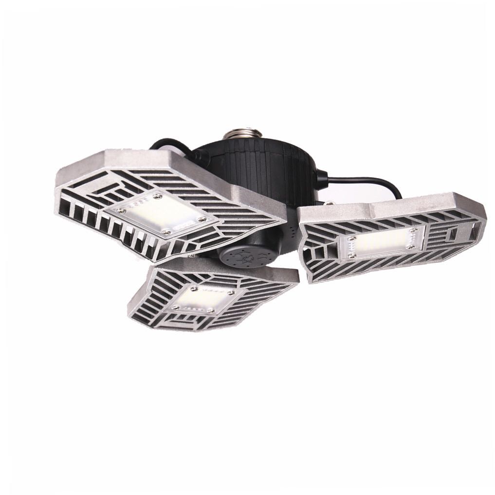 60W Super Bright Deformable LED Light for Gym Warehouse Garage 6000 Lumens