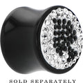 BodyCandy 5/8G Crystal Black Spade Saddle Plug — main product shot