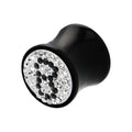 BodyCandy 9/16G Crystal 8 Ball Saddle Plug — main product shot