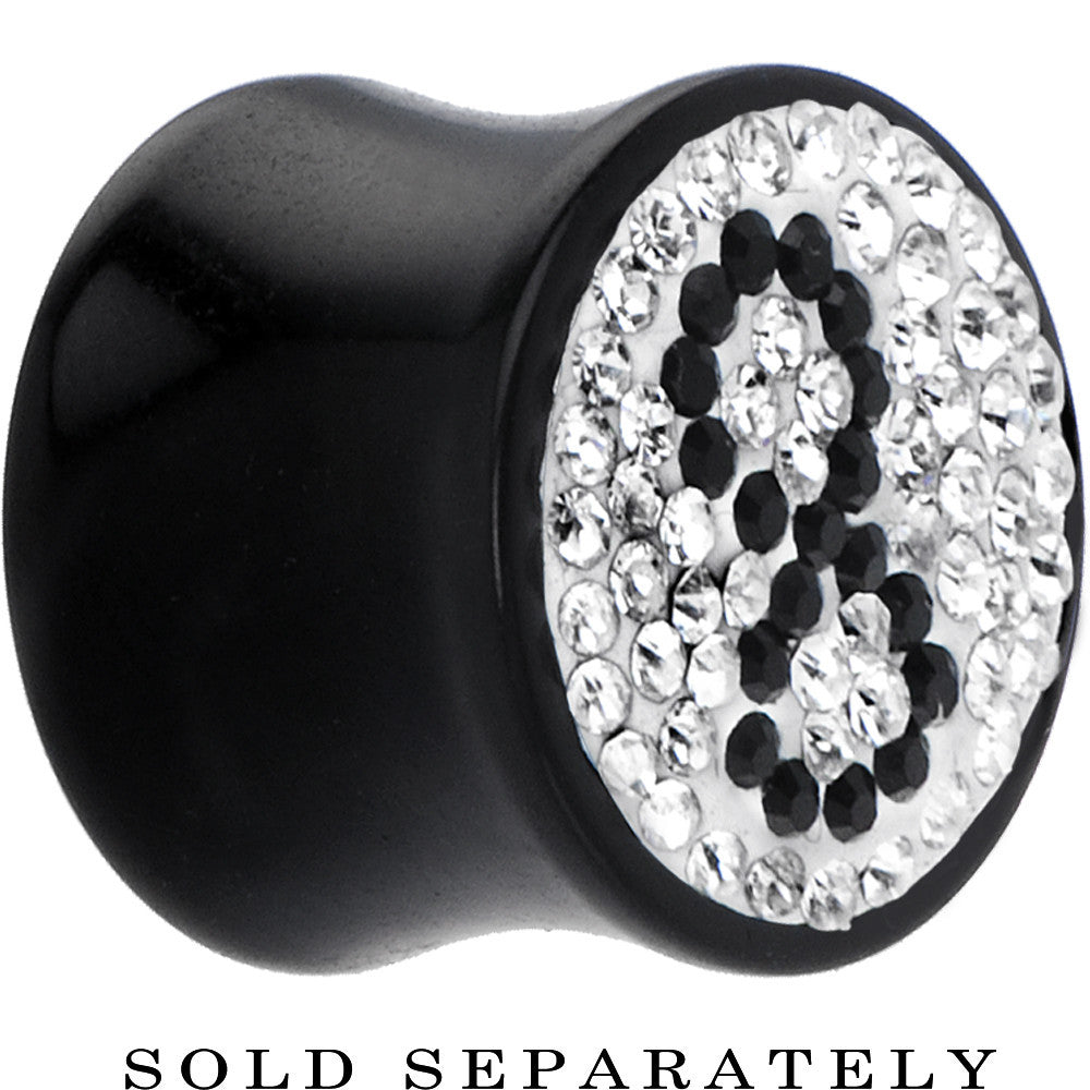 BodyCandy 5/8G Crystal 8 Ball Saddle Plug — main product shot