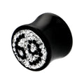 BodyCandy 9/16G Crystal 69 Saddle Plug — main product shot