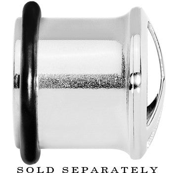 BodyCandy 1/2 Stainless Steel Single Flare Peace Sign Plug — lifestyle context