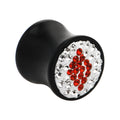 BodyCandy 00G Crystal Red Diamond Saddle Plug — main product shot