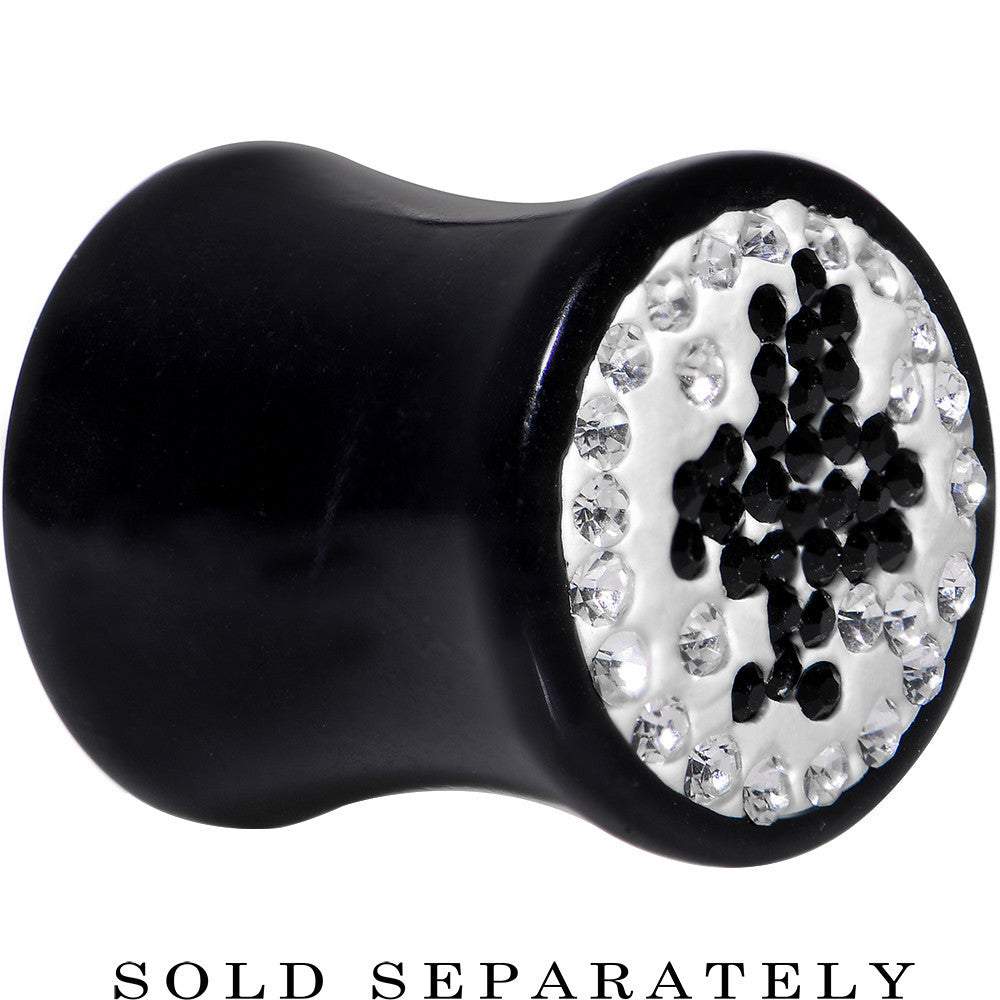 BodyCandy 00G Crystal Black Club Saddle Plug — main product shot