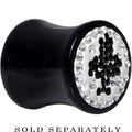BodyCandy 00G Crystal Black Club Saddle Plug — main product shot