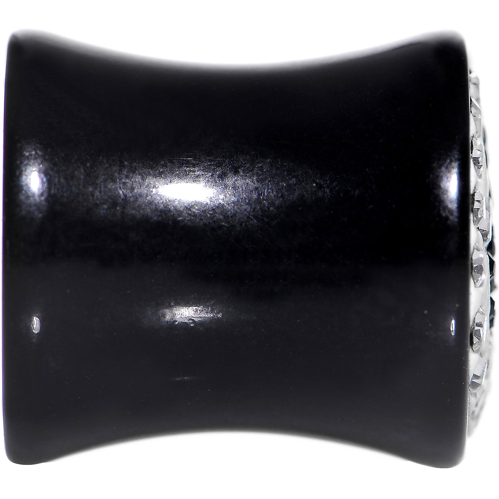 BodyCandy 00G Crystal Black Club Saddle Plug — lifestyle context