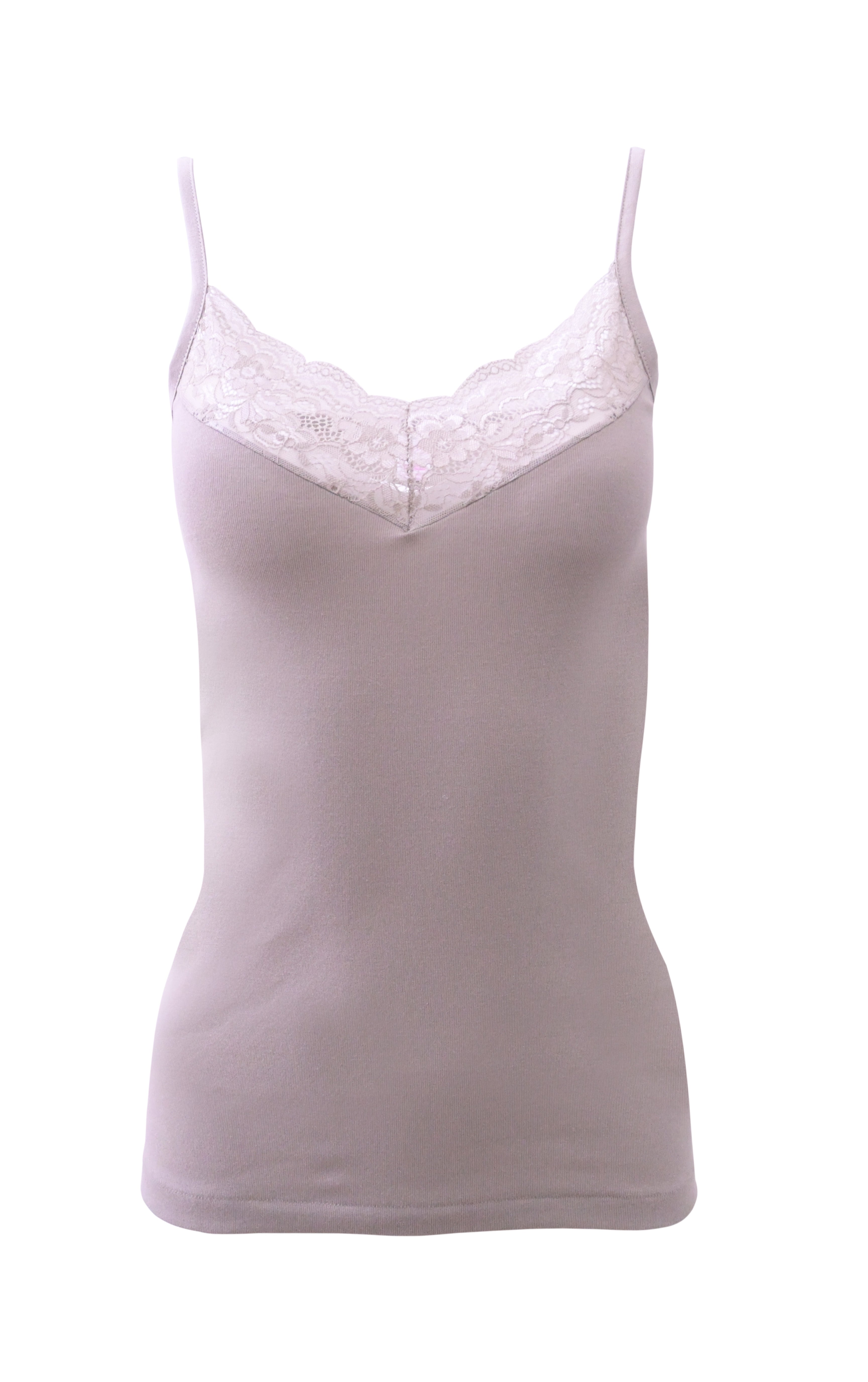 tittimitti Mare Luxury 100% Mako Cotton Women's Lace-Trimmed Camisole. Proudly Made in Italy (266) — in-use photo