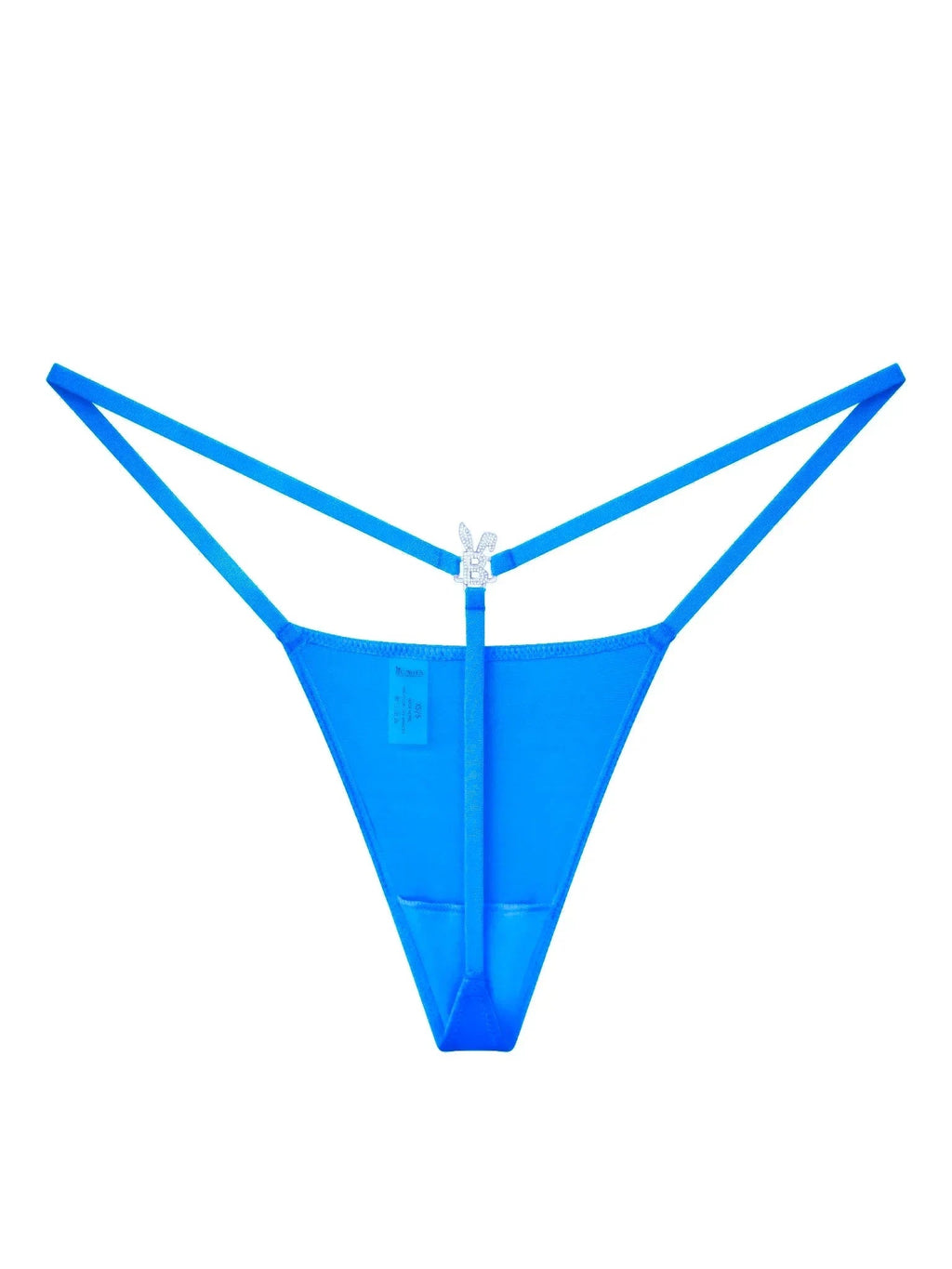BUNNIES ROOM ICED OUT G-STRING IN OCEAN BLUE — main product shot