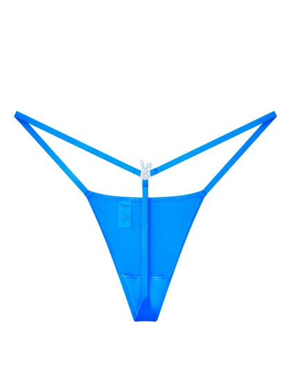 BUNNIES ROOM ICED OUT G-STRING IN OCEAN BLUE — main product shot