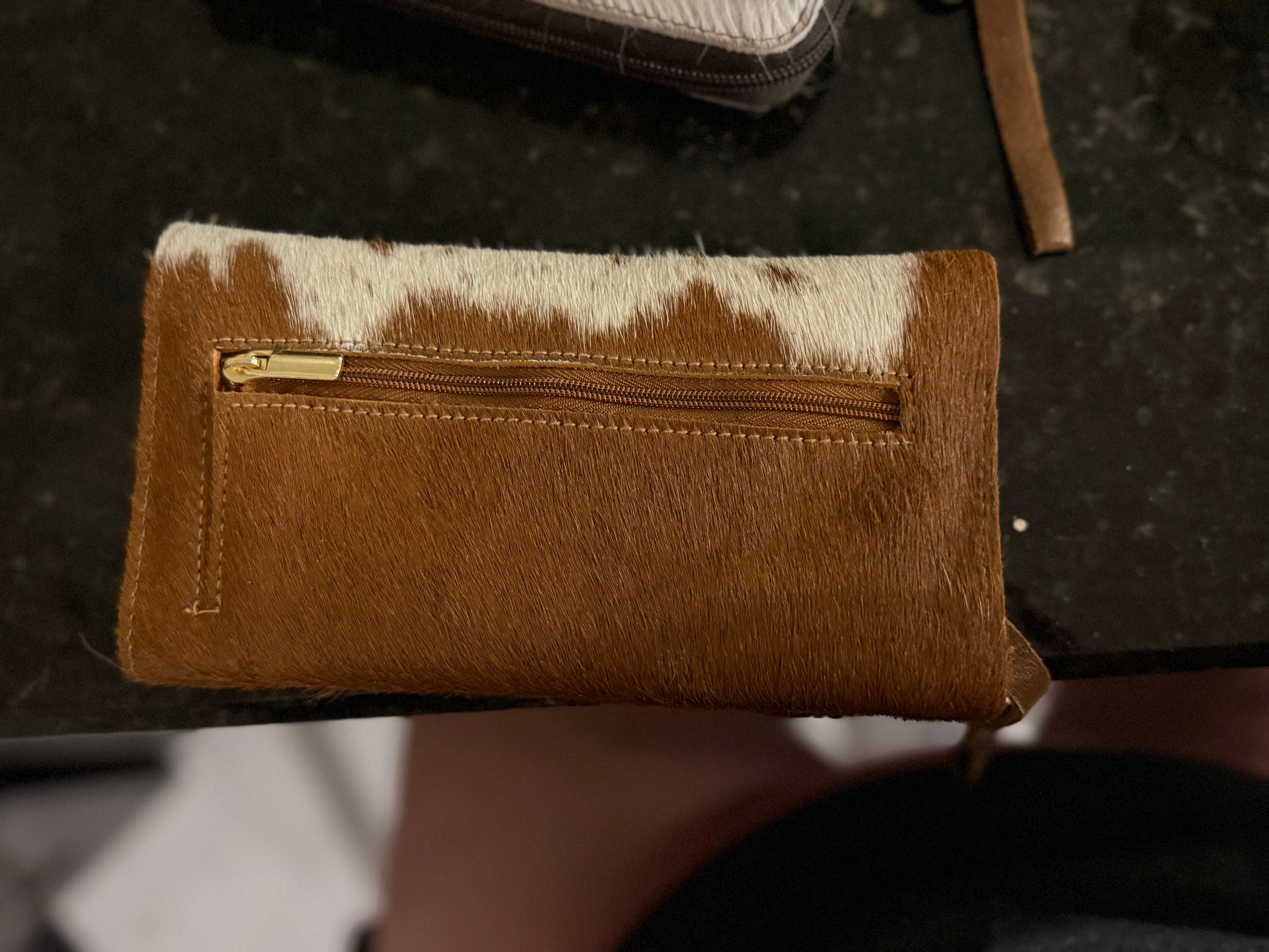 Whiskey Black & Co Charlie's Leather Wallet (Style 4) — Western leather construction detail