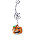 BodyCandy Happy Jackolantern Belly Ring — main product shot