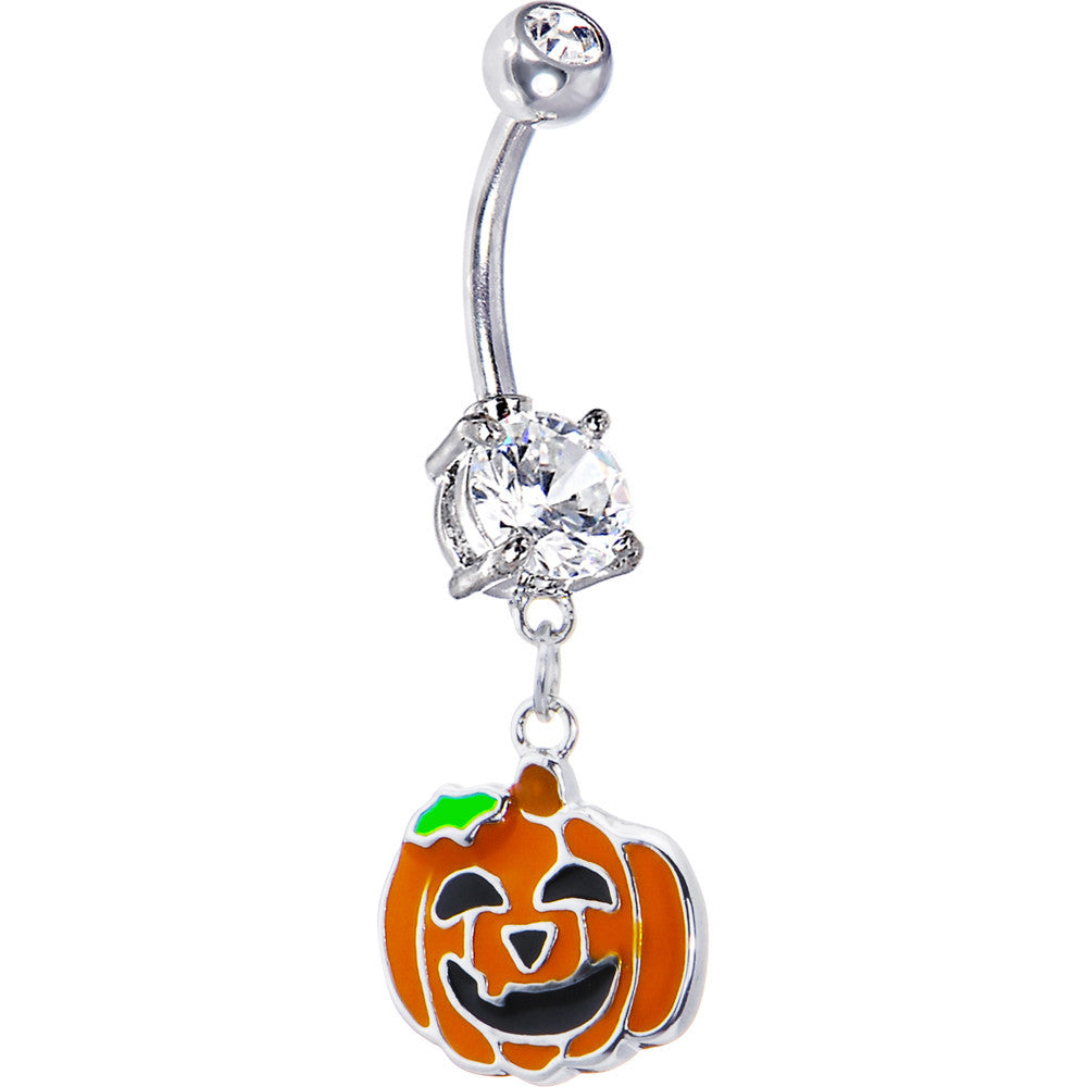 BodyCandy Happy Jackolantern Belly Ring — main product shot
