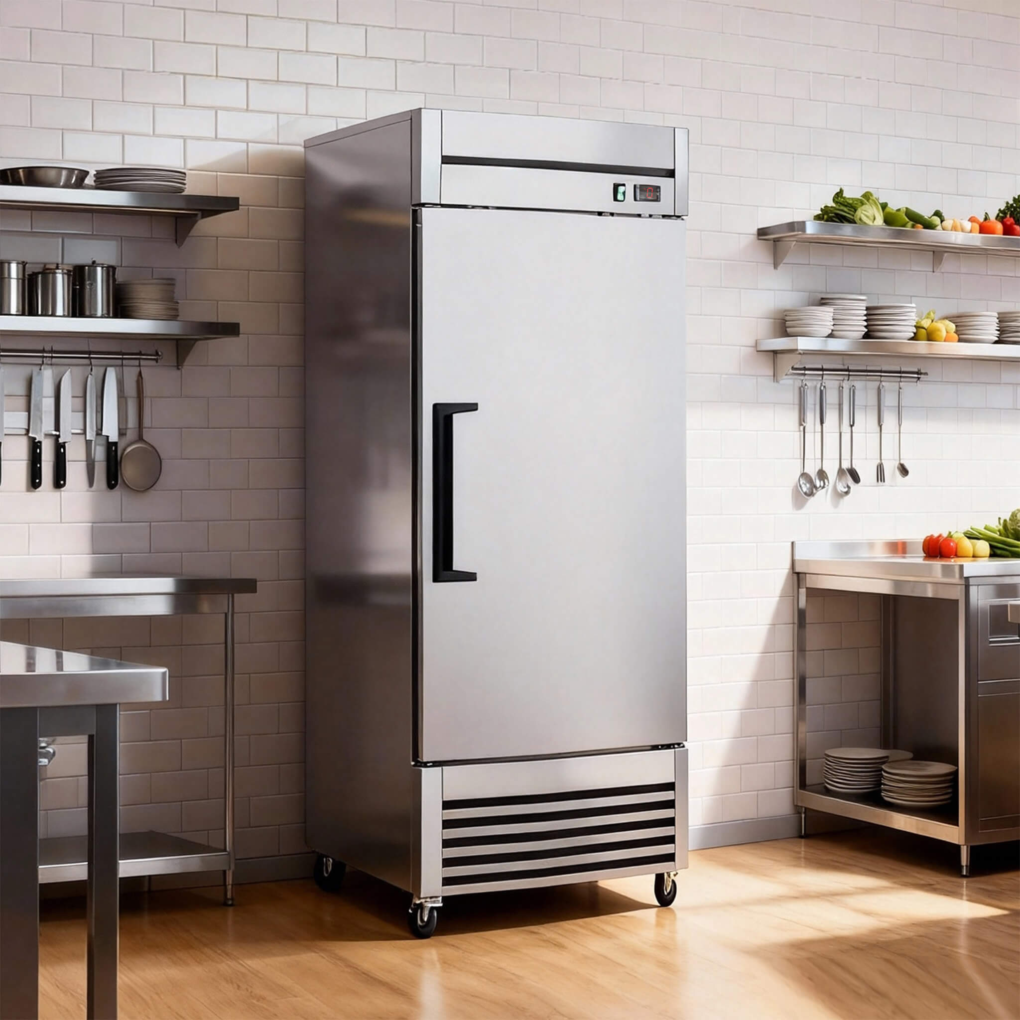 27-Inch 20.5 Cu.Ft Commercial Solid Door Stainless Steel Reach-In Freezer (SAK29705) – SAKSBY WHOLESALE, view 13