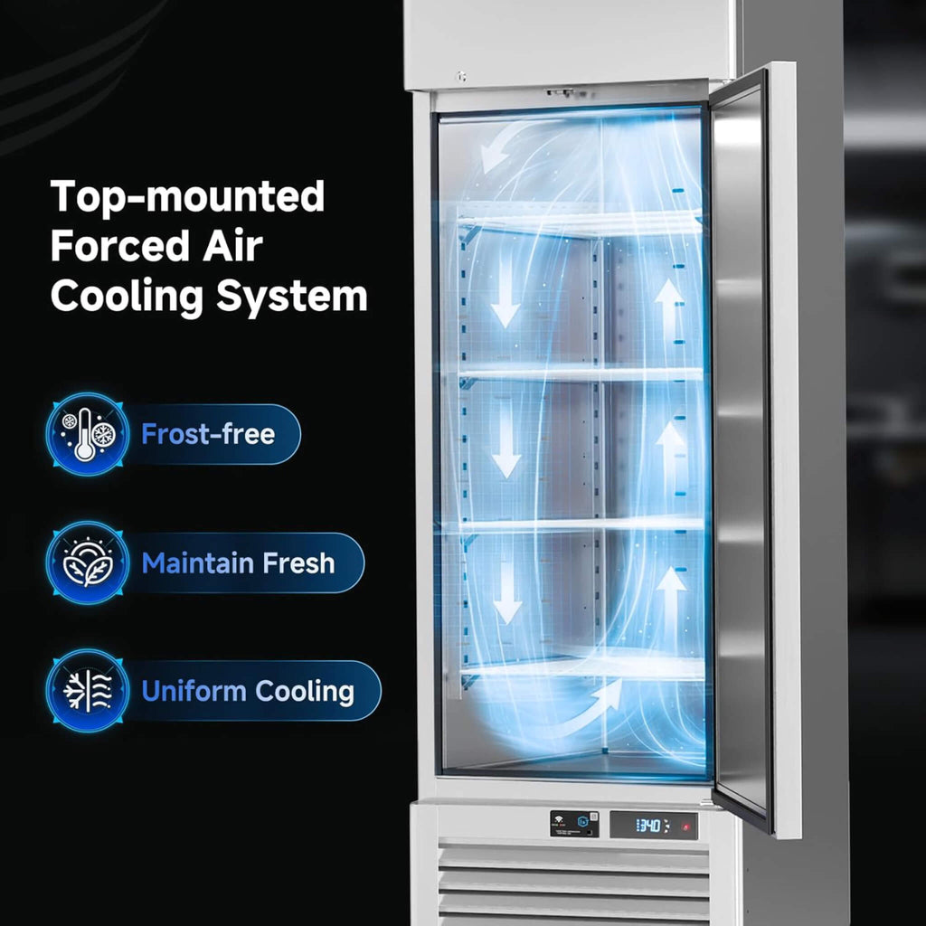 27-Inch Commercial 23 Cu.Ft Single-Door WiFi Refrigerator With Smart App Control (SAK90725) – SAKSBY WHOLESALE, view 10