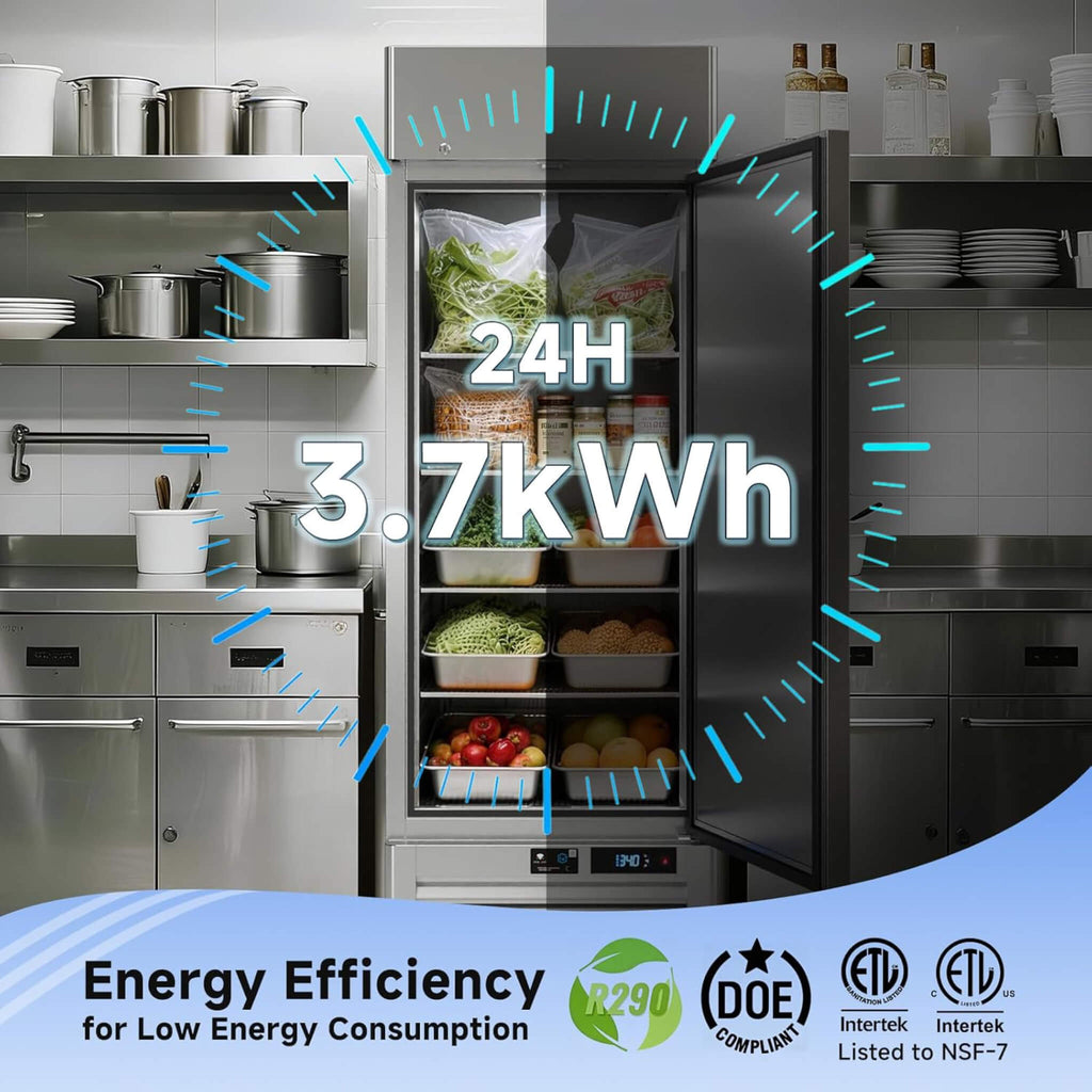 27-Inch Commercial 23 Cu.Ft Single-Door WiFi Refrigerator With Smart App Control (SAK90725) – SAKSBY WHOLESALE, view 6
