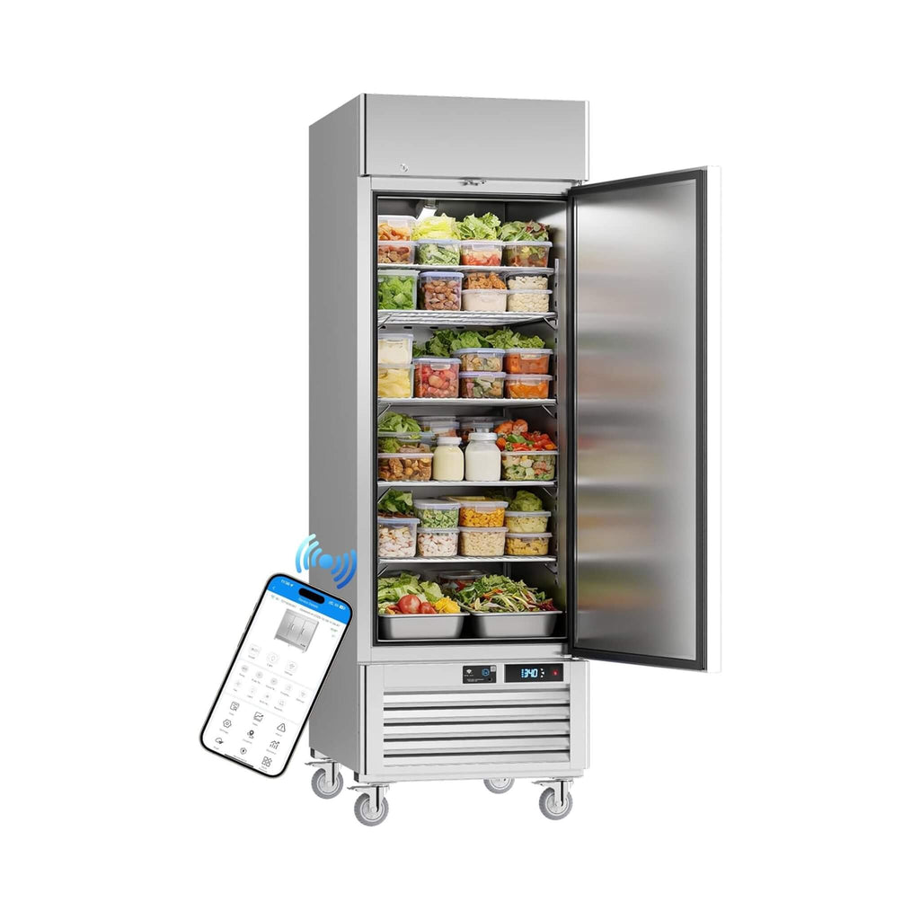 27-Inch Commercial 23 Cu.Ft Single-Door WiFi Refrigerator With Smart App Control (SAK90725) – SAKSBY WHOLESALE, view 3