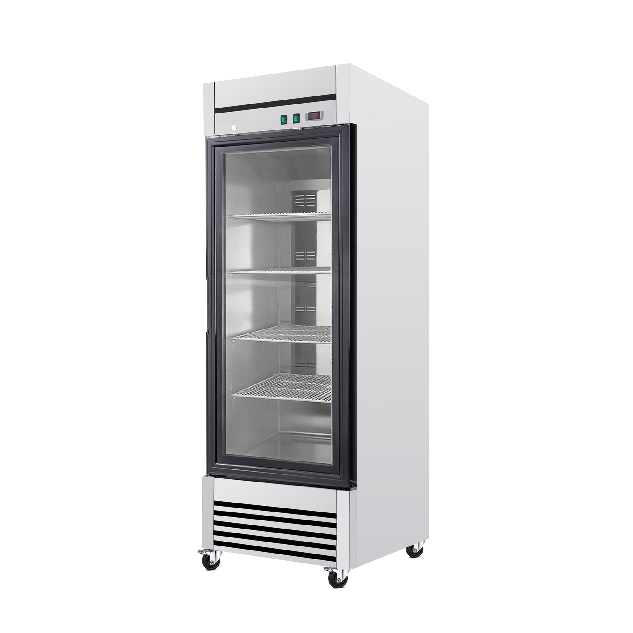 27-Inch Commercial Single Glass Door Reach-In Display Refrigerator (SAK30864) – SAKSBY WHOLESALE, view 4
