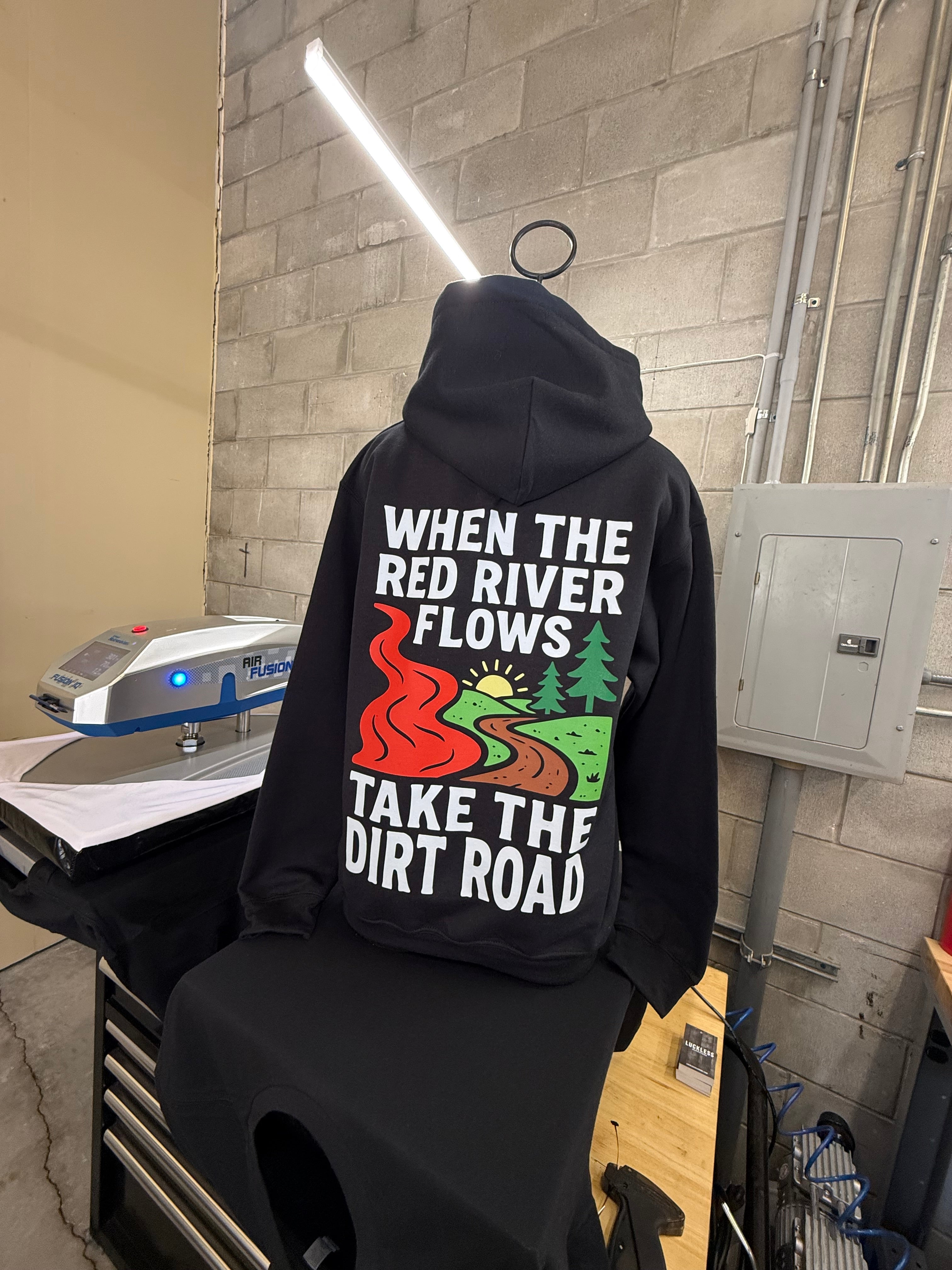 Luckless Outfitters Red River Hoodie — side view