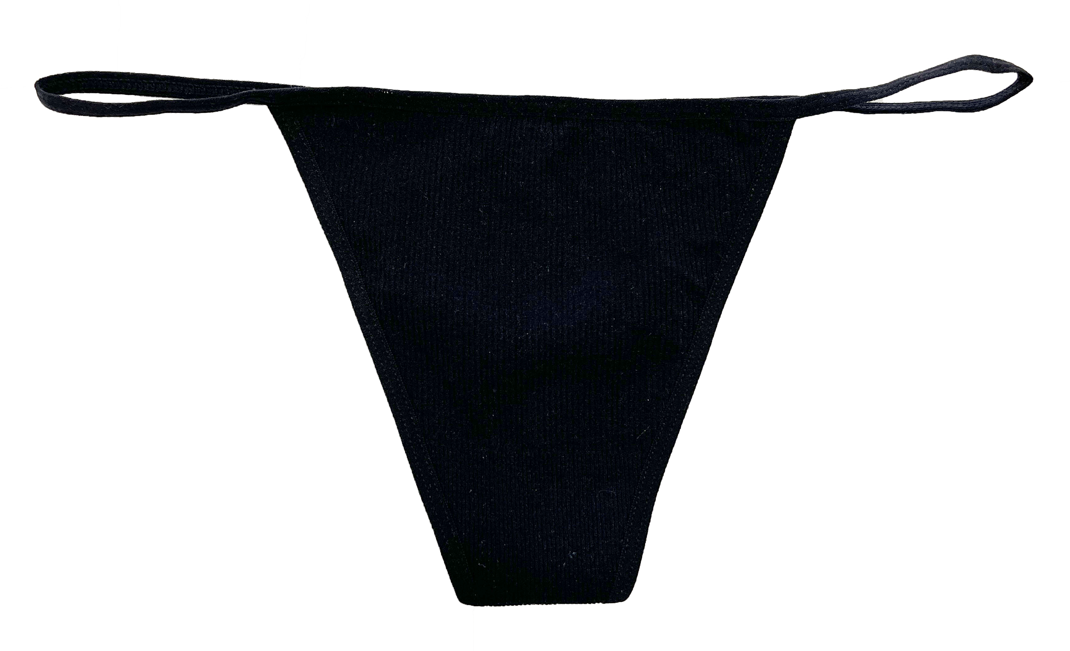 Love Libby Panties Seamless Rib Strappy Thong, XS-2X - Buy More Save More — fabric or material detail