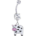 BodyCandy Cute Moo Moo Cow Belly Ring — main product shot