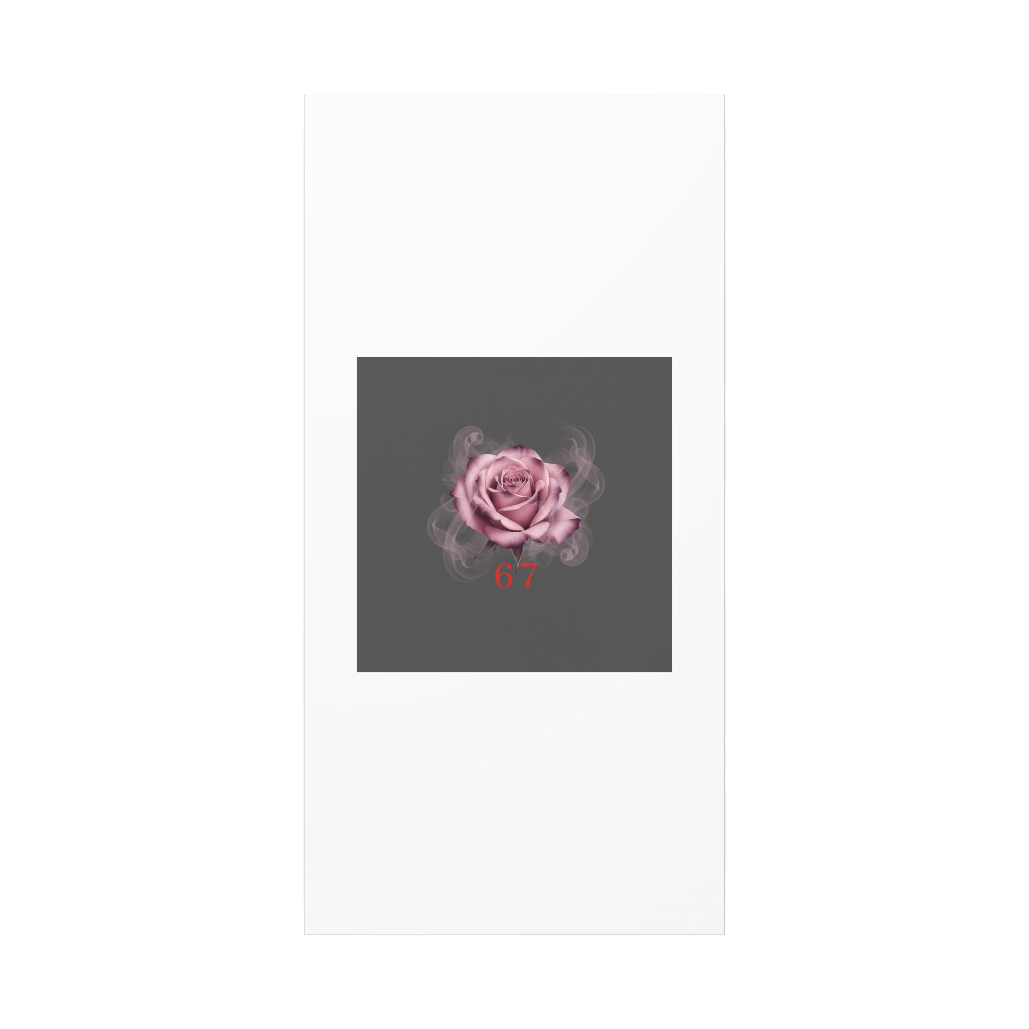 6 7 Valentine's Canvas | Viral Gothic Rose Wall Art | 6 7 Meaning Dark Romance