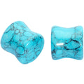BodyCandy 1/2 Turquoise Natural Stone Saddle Plug Set — main product shot