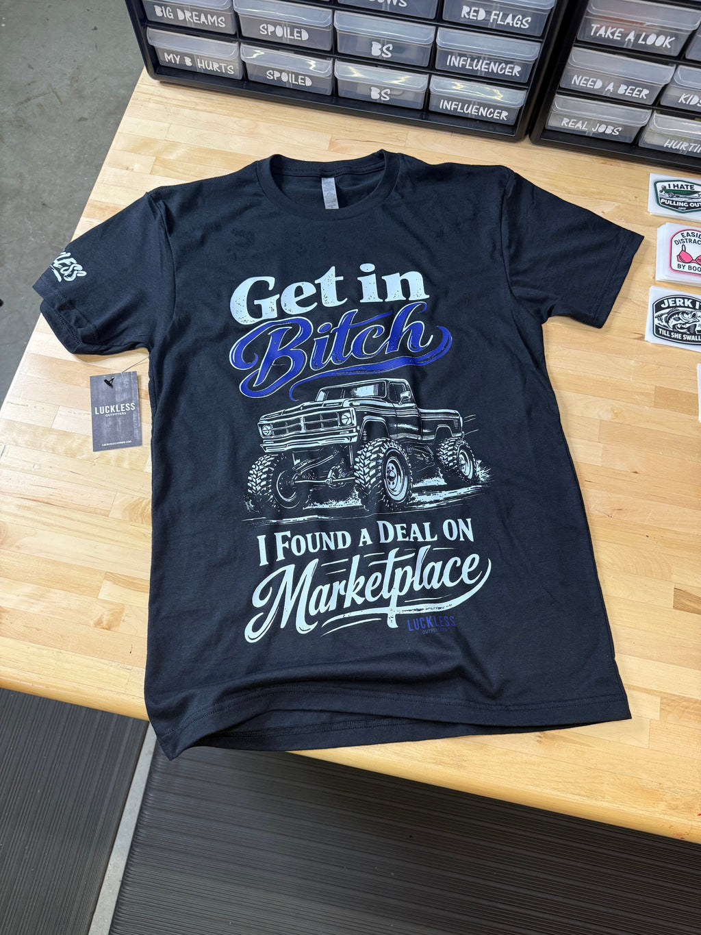 Luckless Outfitters Deal on Marketplace Tee — lifestyle context