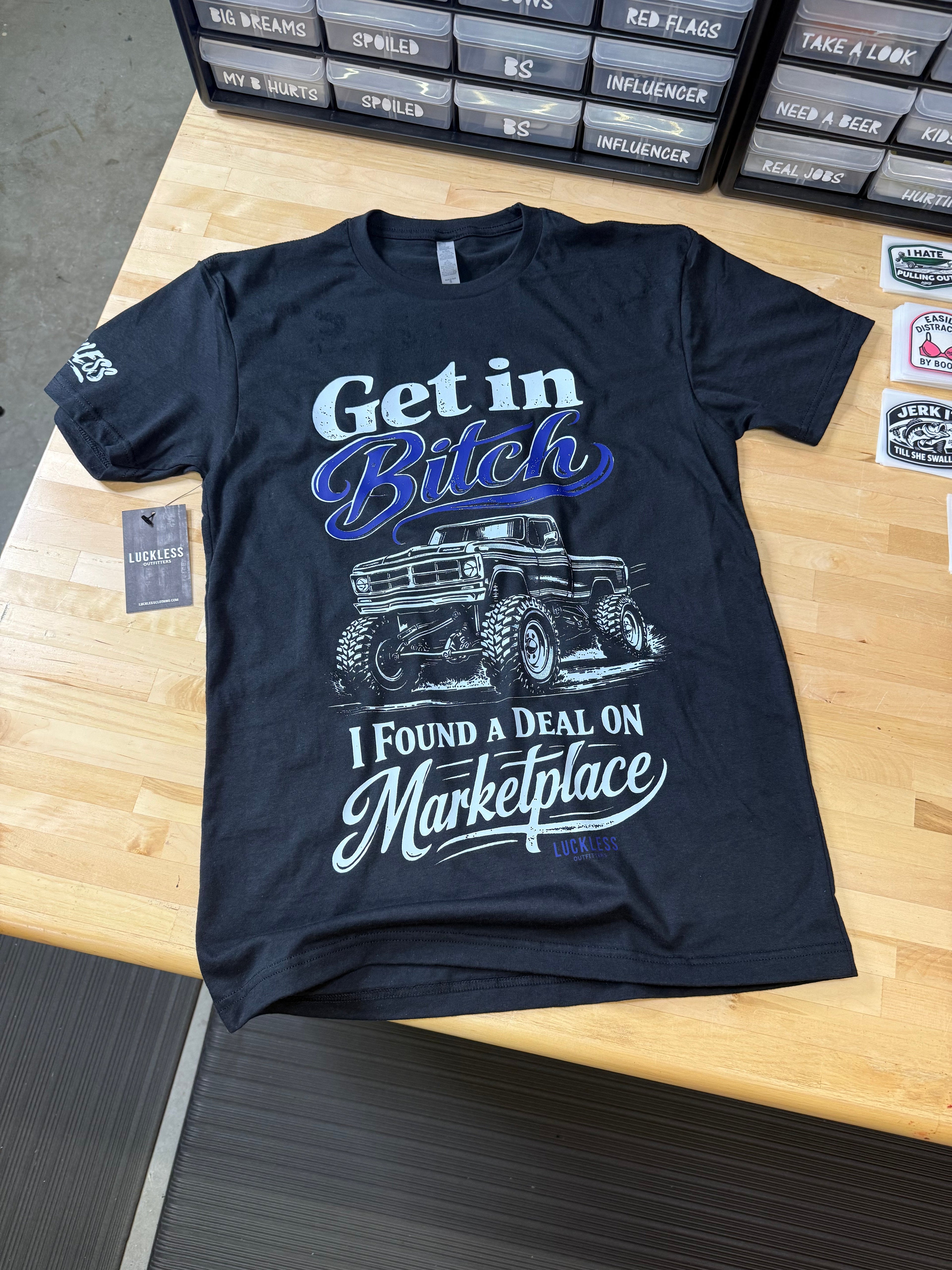 Luckless Outfitters Deal on Marketplace Tee — lifestyle context