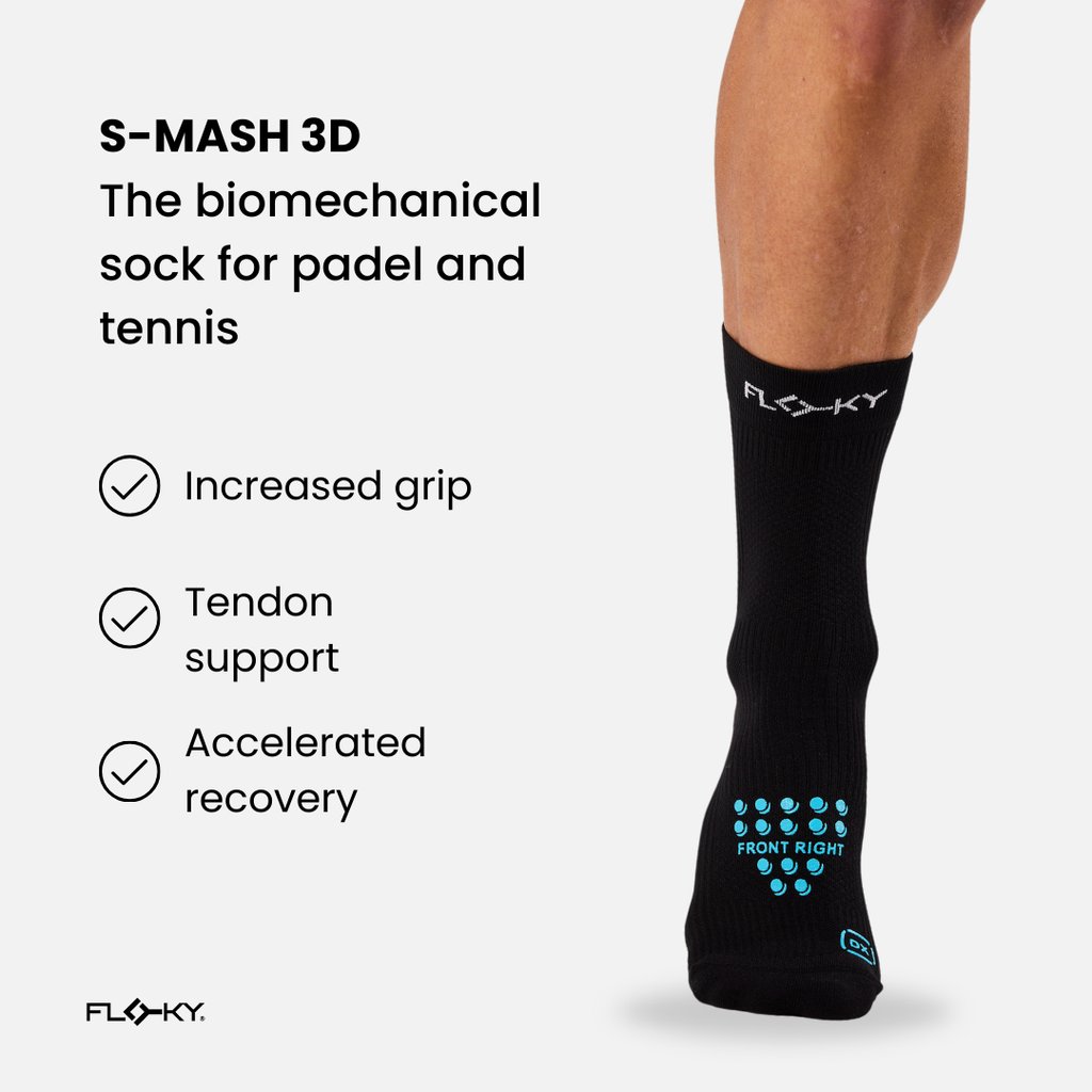 Floky US S-MASH Sock — Floky US branding close-up