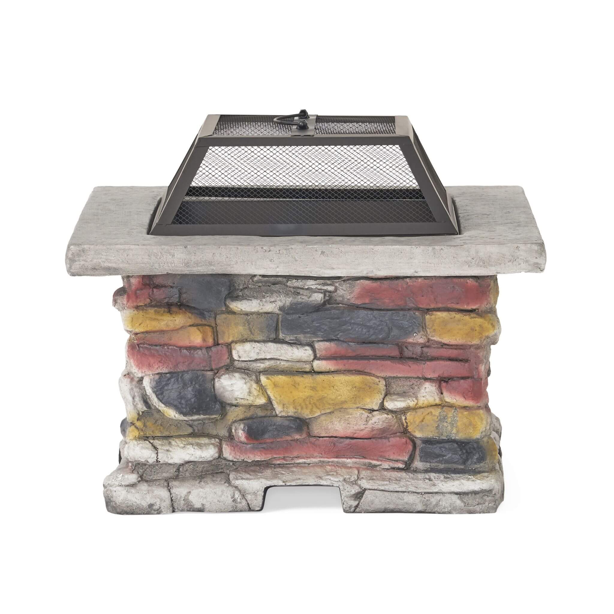 Alora 28-Inch Premium Outdoor Wood Burning Magnesium Oxide Fire Pit With Lid (SAK75214) – SAKSBY WHOLESALE
