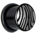 BodyCandy 1/2 Anodized Titanium Silver Animal Print Plug — main product shot