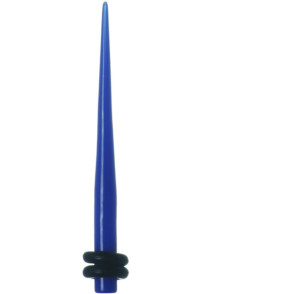 BodyCandy 8G Dark Blue Acrylic Taper — main product shot