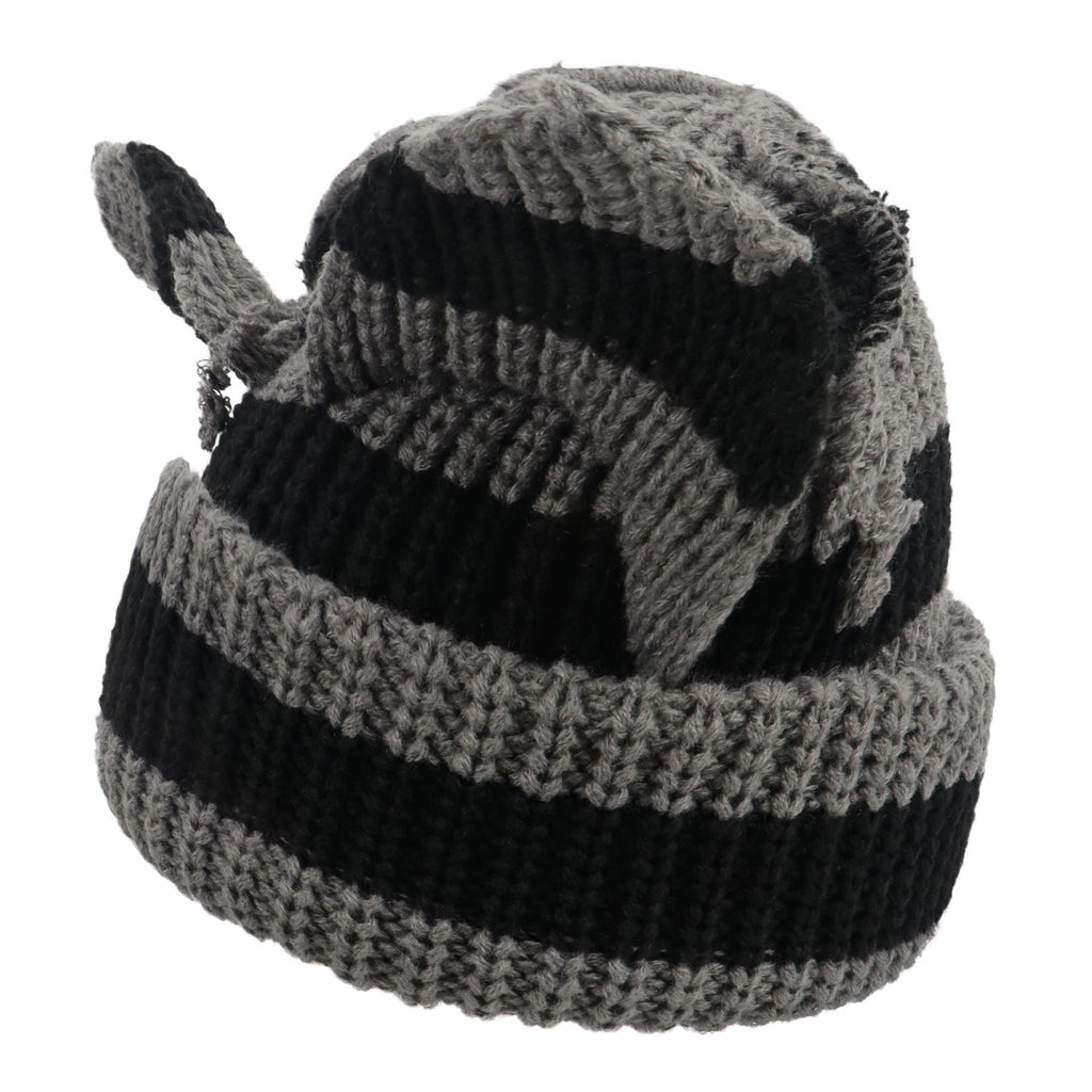 Women’s Thickened Acrylic Knitted Hat with Devil Ears | Cozy Beanie