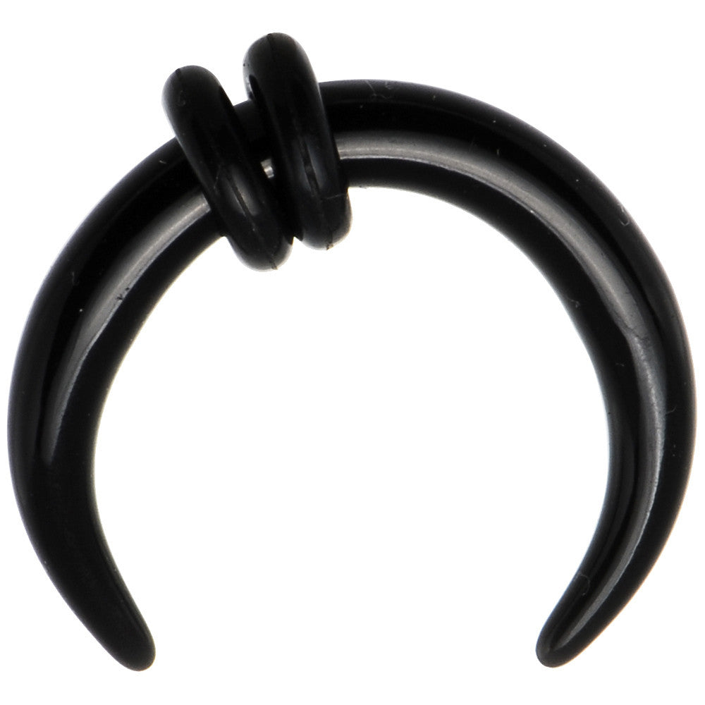 BodyCandy 8G Black Acrylic UV Buffalo Taper — main product shot