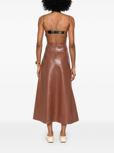 Nanushka faux-leather midi dress | Clothing
