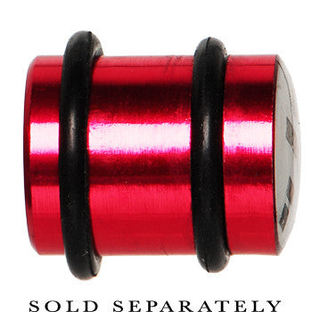 BodyCandy 12mm Red Anodized Titanium Blinking Plug — lifestyle context