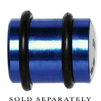 BodyCandy 12mm Blue Anodized Titanium Blinking Plug — lifestyle context