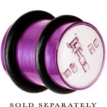 BodyCandy 12mm Pink Anodized Titanium Blinking Plug — detail close-up