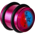 BodyCandy 16mm Hot Pink Anodized Titanium Blinking Plug — main product shot
