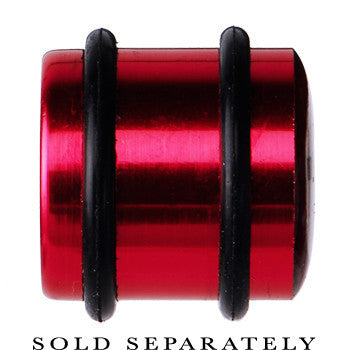 BodyCandy 16mm Red Anodized Titanium Blinking Plug — lifestyle context