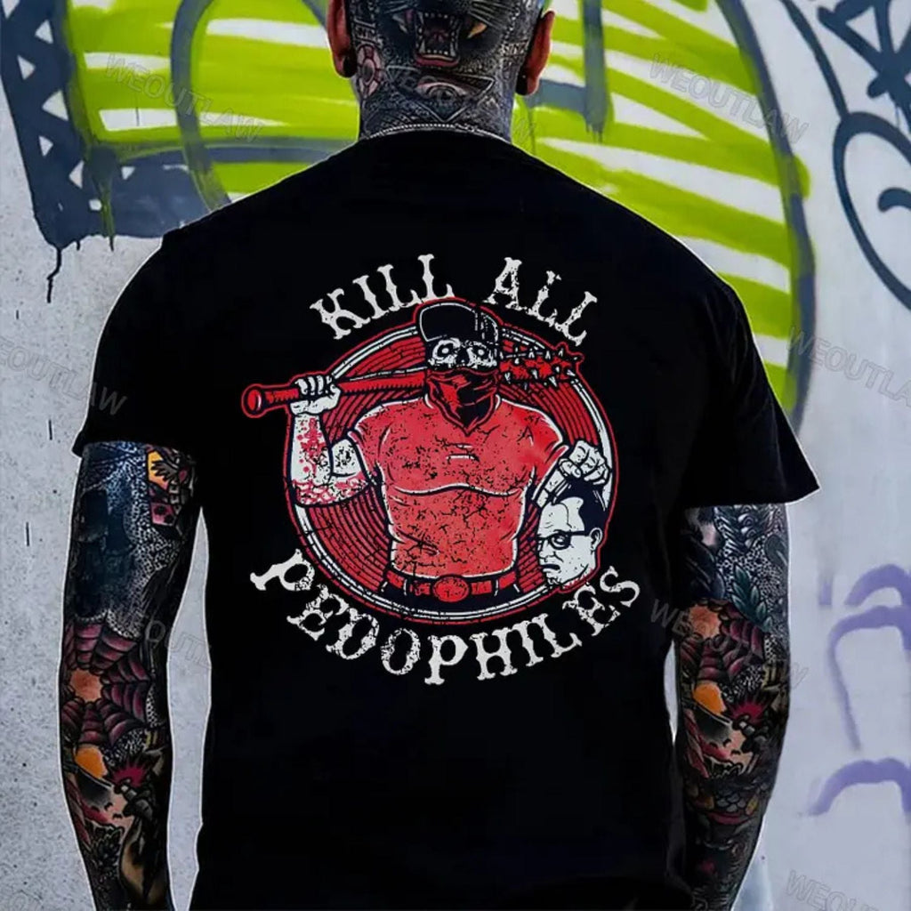 Pasimax "End All Pedo" Print Shirt — lifestyle context