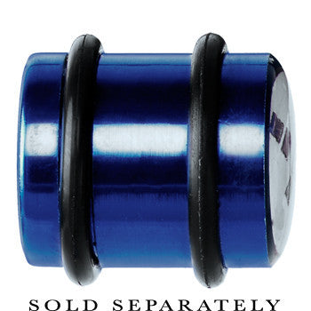 BodyCandy 14mm Blue Anodized Titanium Blinking Plug — lifestyle context
