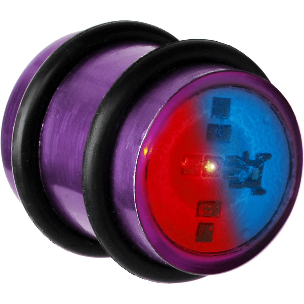 BodyCandy 14mm Pink Anodized Titanium Blinking Plug — main product shot