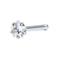 BodyCandy 18G Clear Star Cubic Zirconia Nose Bone — main product shot