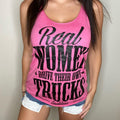 Luckless Outfitters Real Women Drive Their Own Trucks Tank Top — lifestyle context