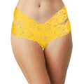 Love Libby Panties Yellow All Lace Thong with Double Bands — underwear category context