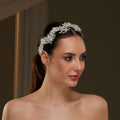 Crystal Beads and Pearl Bridal Hairvine – Bridal Port