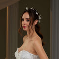 Elegant Crystal Beaded Floral Hair Comb – Bridal Port