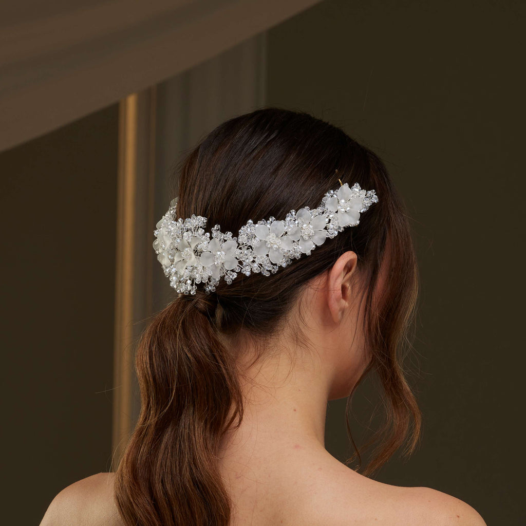 Crystal Beaded Bridal Hair Vine – Bridal Port, view 5